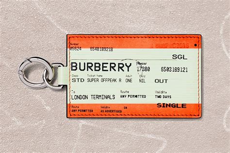 burberry train ticket keyring|Burberry Train Ticket Keyring Unlocks Exclusive Sneakers.